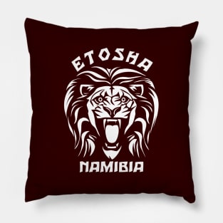 Etosha National Park - Namibia | Lion Face Pillow