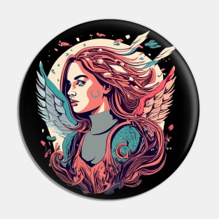 Angel in the wind Pin