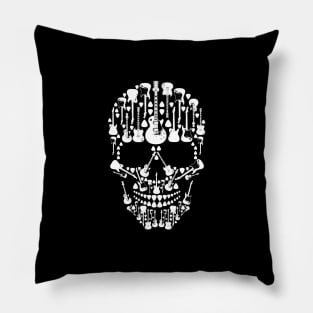 Guitar Head (white) Pillow