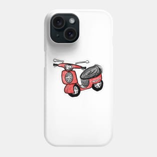 Red scooter Phone Case