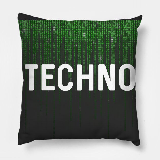 Techno Matrix Pillow by Raw Designs LDN