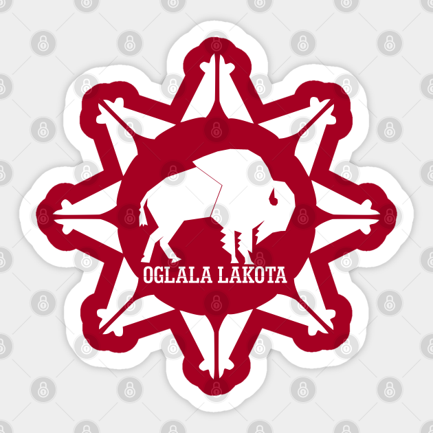 Oglala Lakota Sioux Native American Aufkleber Teepublic De