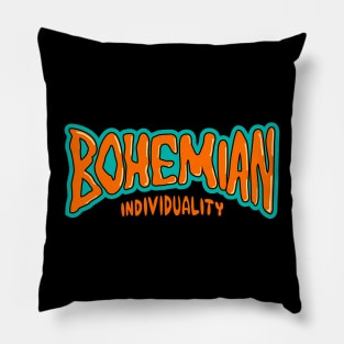 Bohemian Peace - Skate-Inspired Graphic Lettering Shirt Pillow