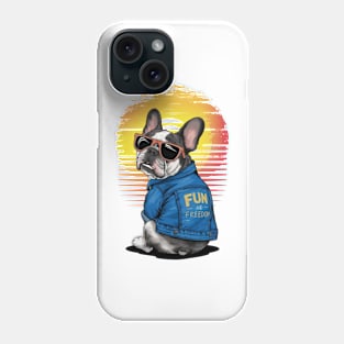 Bulldog fun and freedom Phone Case