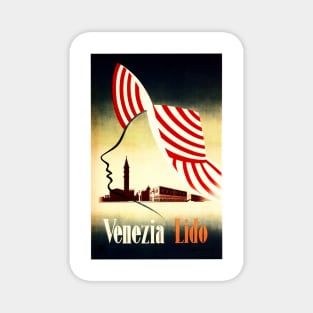 Art Deco VENEZIA LIDO Venice Tourism Vintage Italy Travel Magnet