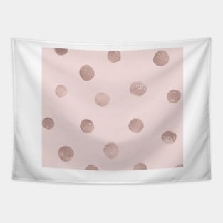 Blush dotty - en rose gold Tapestry