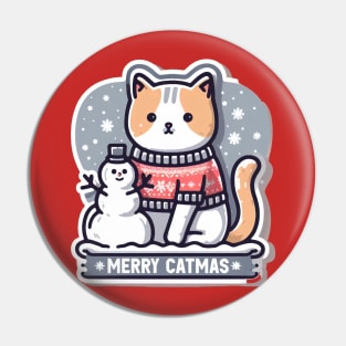 Merry CatMas Pin