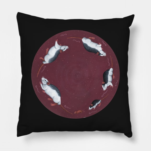 Rat Wheel Pillow by WolfySilver