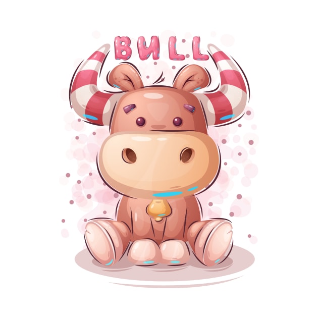 Cute teddy bull by NoonDesign