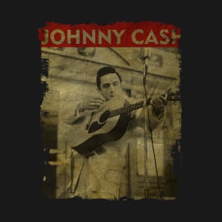 TEXTURE ART- Johnny Cash - RETRO STYLE 1 T-Shirt