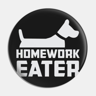 Homework Eater Pin