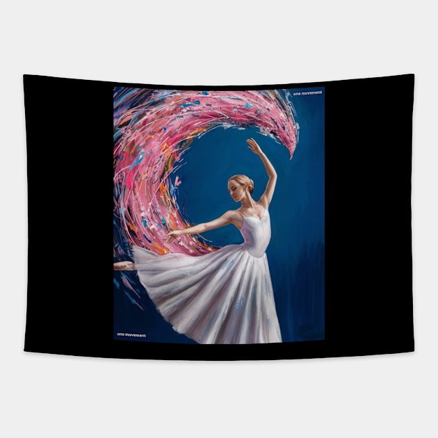 ballet girl Tapestry by JIUJITSU- BJJ