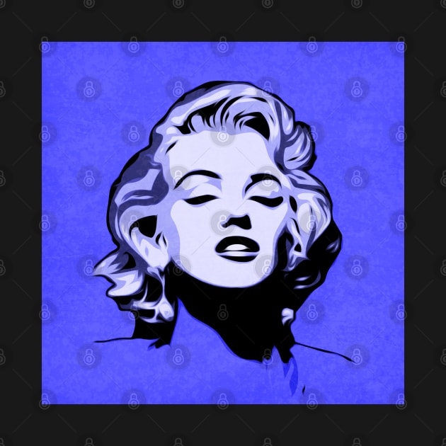 Marilyn | Blue | Pop Art by williamcuccio