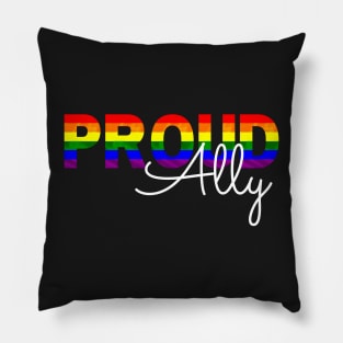 Proud ally lgbtq+ Pillow