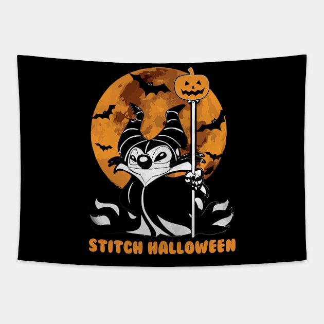 Stitchs halloween Tapestry by ChristianCrecenzio