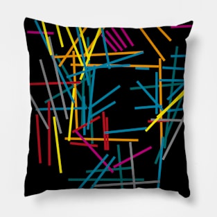 abstract sticks Pillow