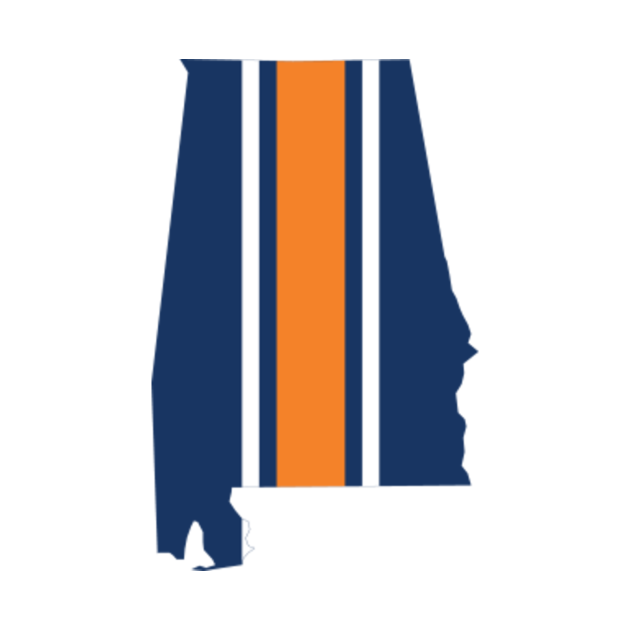 Auburn Stripe Alabama Auburn TShirt TeePublic