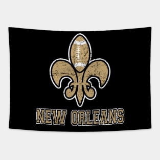 Vintage New Orleans Football Louisiana NOLA At Sunday Gameday Tapestry