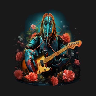 Lobster Playing Guitar T-Shirt