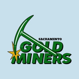 Defunct Sacramento Gold Miners Football 1993 T-Shirt