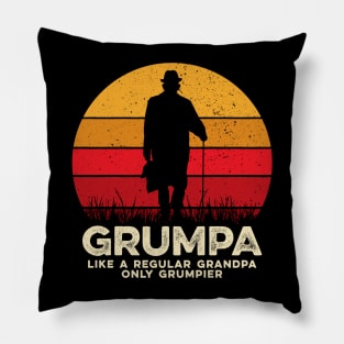 Grumpa Like a Regular Grandpa Only Grumpier Pillow