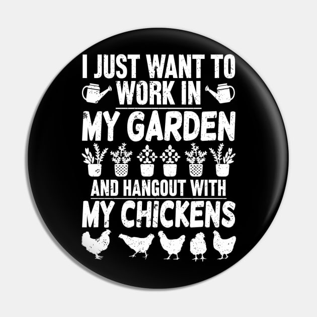 I just want to work in my garden and hangout with my chickens Pin by SilverTee