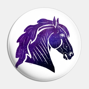 Galaxy Horse Pin