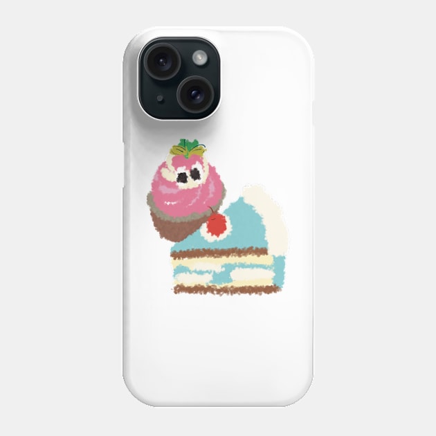 Funny cake Phone Case by Jellyguss 