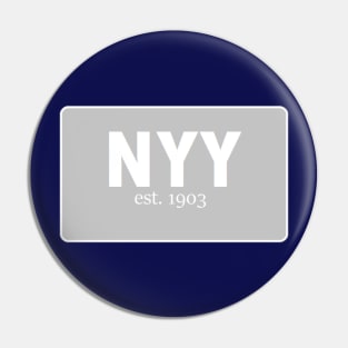 Clean, Classic New York Yankees Design Pin