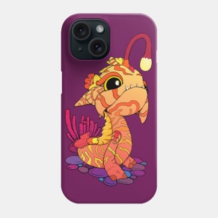 Toothy Orange Baby Sea Monster Phone Case