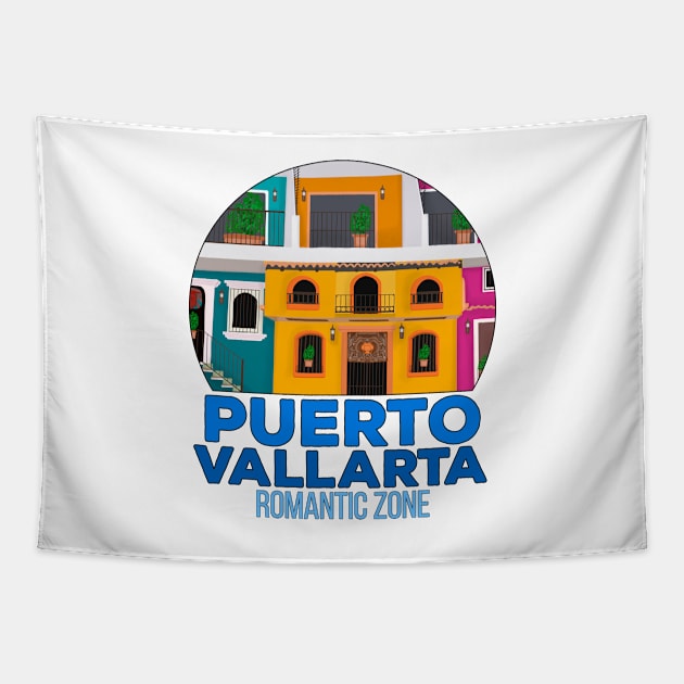 Romantic Zone Puerto Vallarta Tapestry by DiegoCarvalho