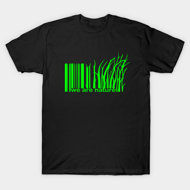 Nature Barcode - Environmentalist - T-Shirt