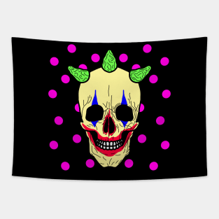 Clown Skull Tapestry