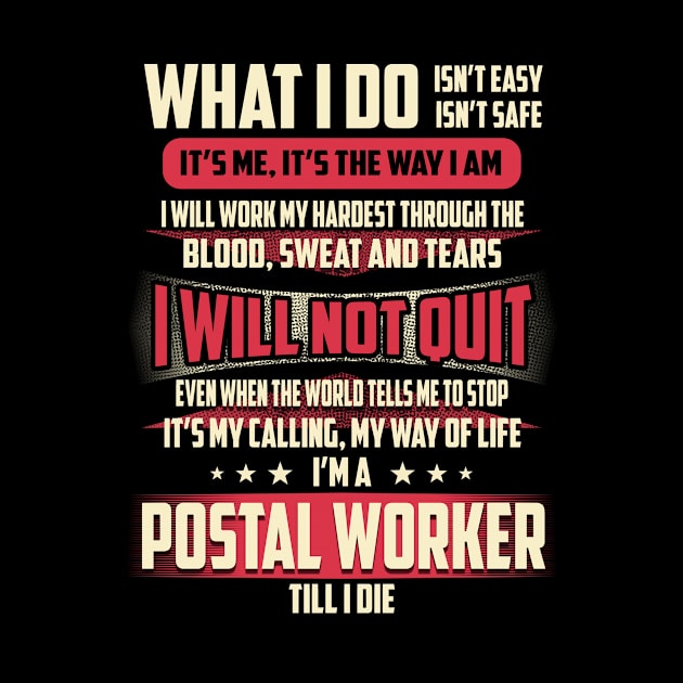 Postal Worker What i Do by Rento