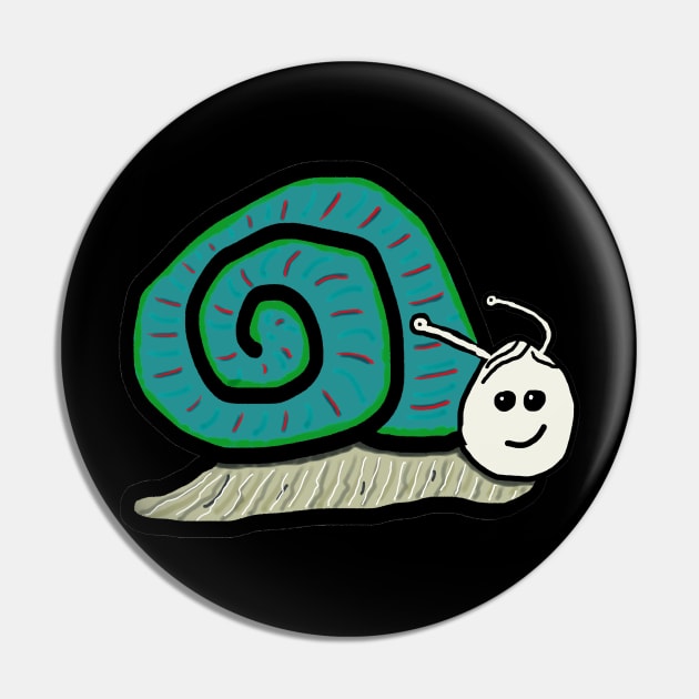 Snail Pin by Mark Ewbie