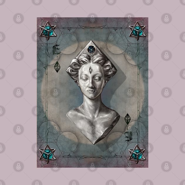 Ethereum card, Spiritual, Divine Feminine Fantasy art by Lotusalchemy