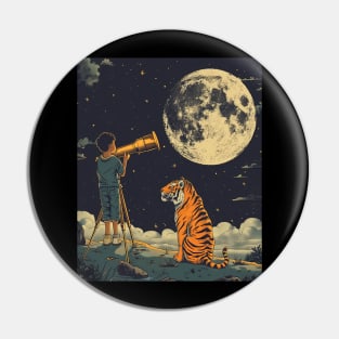 Spaceman Spiff and the Tiger Sidekick Pin