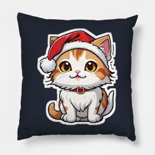 Cat Christmas Pillow