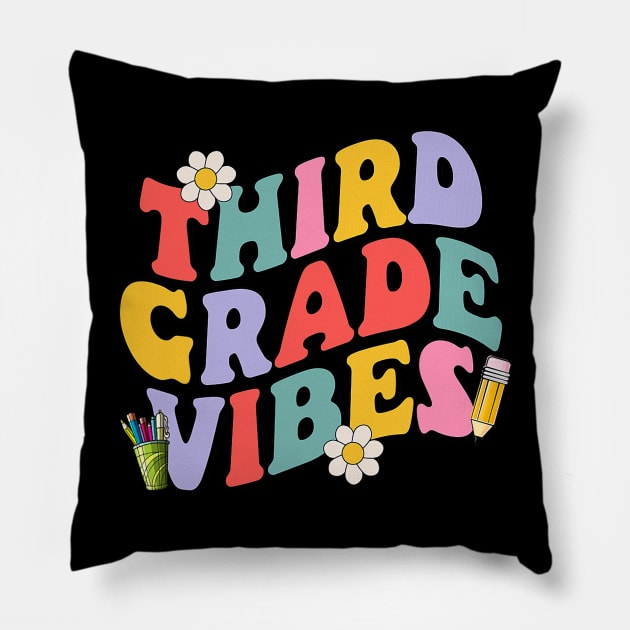 Third Grade Back To School 3rd Grade Team 1st Day Pillow by torifd1rosie