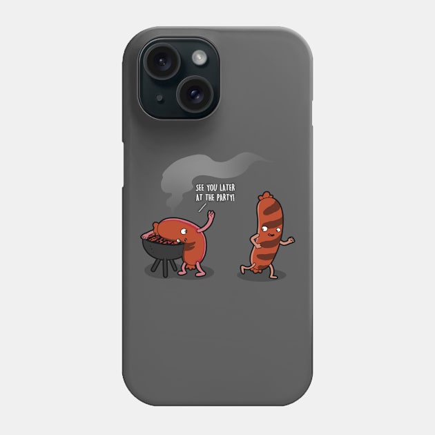 Funny Grilling BBQ Cartoon Summer Outdoor Phone Case by BoggsNicolas