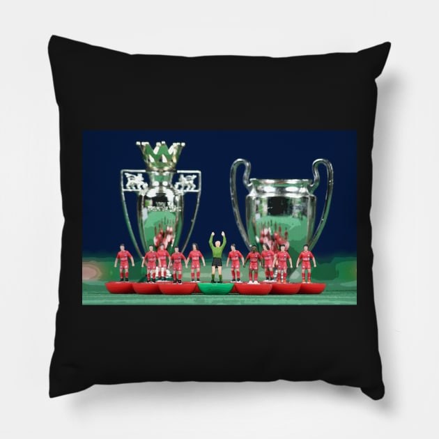 Liverpool subbuteo champions Pillow by vancey73