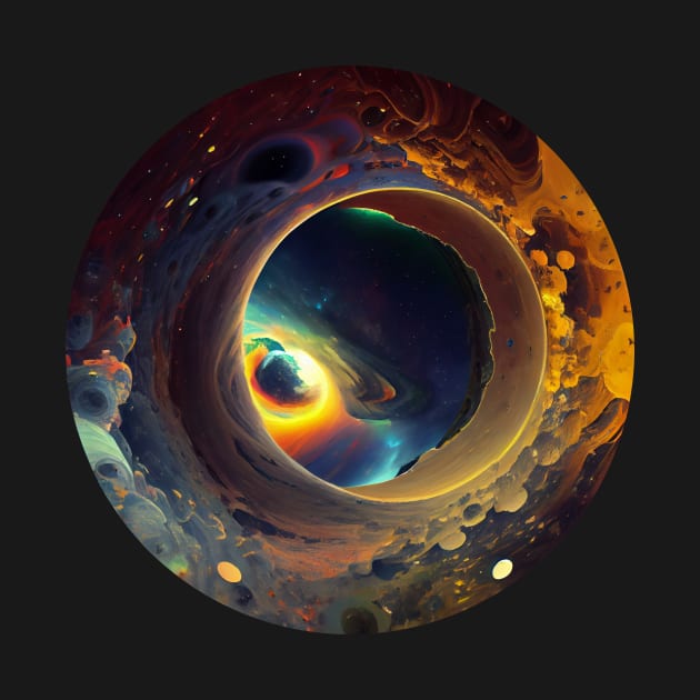Cosmic Wormhole Space Marble by entwithanaxe