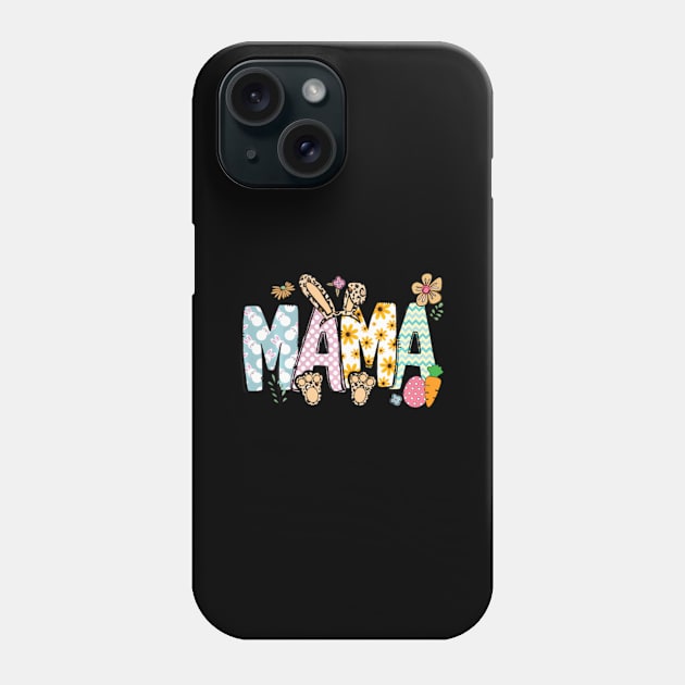 Leopard Floral Mama Bunny HapEaster Mother'S Day Eggs Phone Case by Ro Go Dan