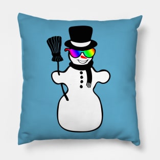 Cool Snowman Pillow