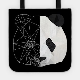 Geometric Panda Tote