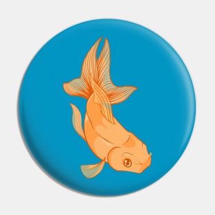 Orange Goldfish Pin