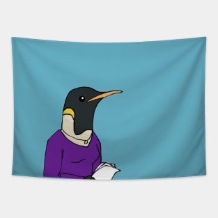 Office Penguin Tapestry