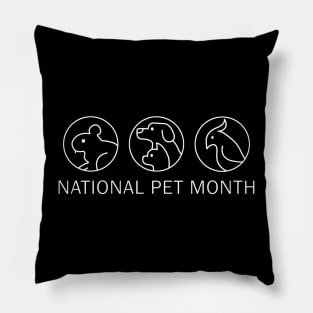National Pet Month Pillow