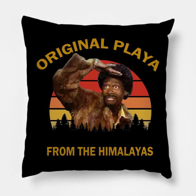 Original Playa From The Himalayas Pillow by Hursed