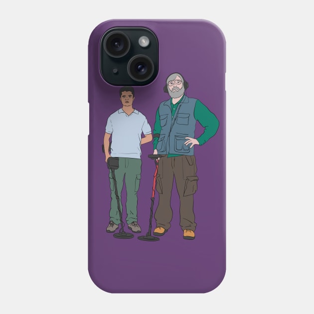 Russell & Hugh - DMDC - Detectorists Phone Case by InflictDesign